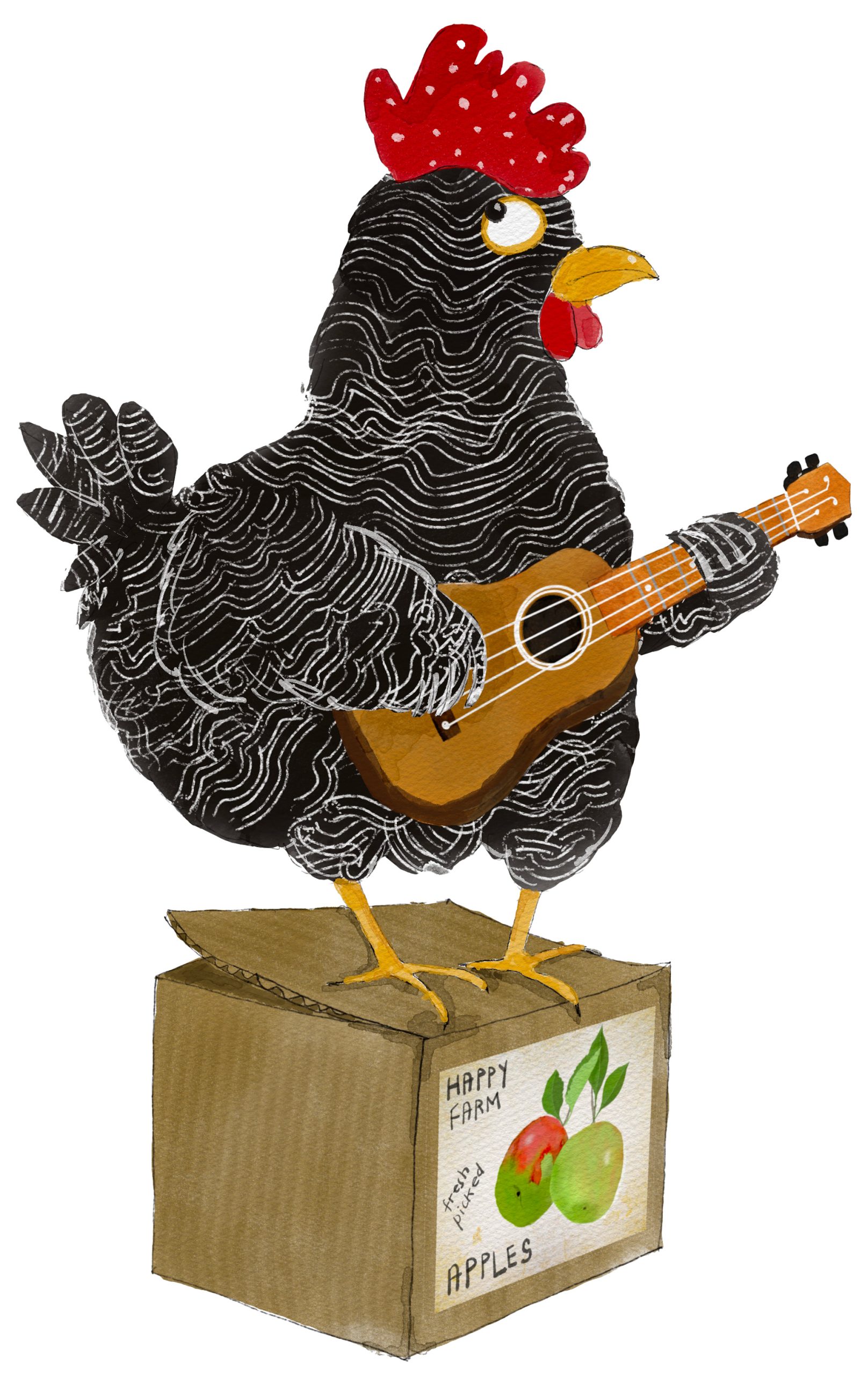 Ethne Dian Art - Chicken Musician